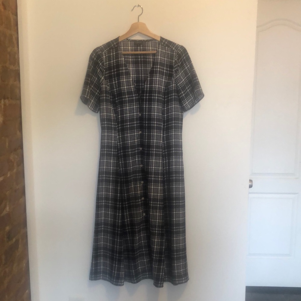 Opening Ceremony x Callipygian Plaid Chiffon Dress